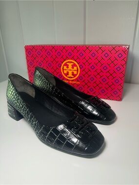 Tory Burch Black Georgia Pumps